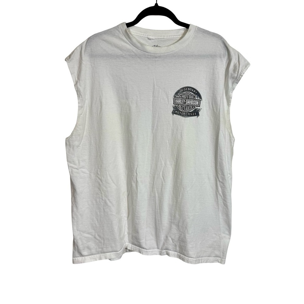 Harley-Davidson Biker Built Black Hills Rapid City, SD Eagle Muscle Tee Tank Y2K - Picture 2 of 6